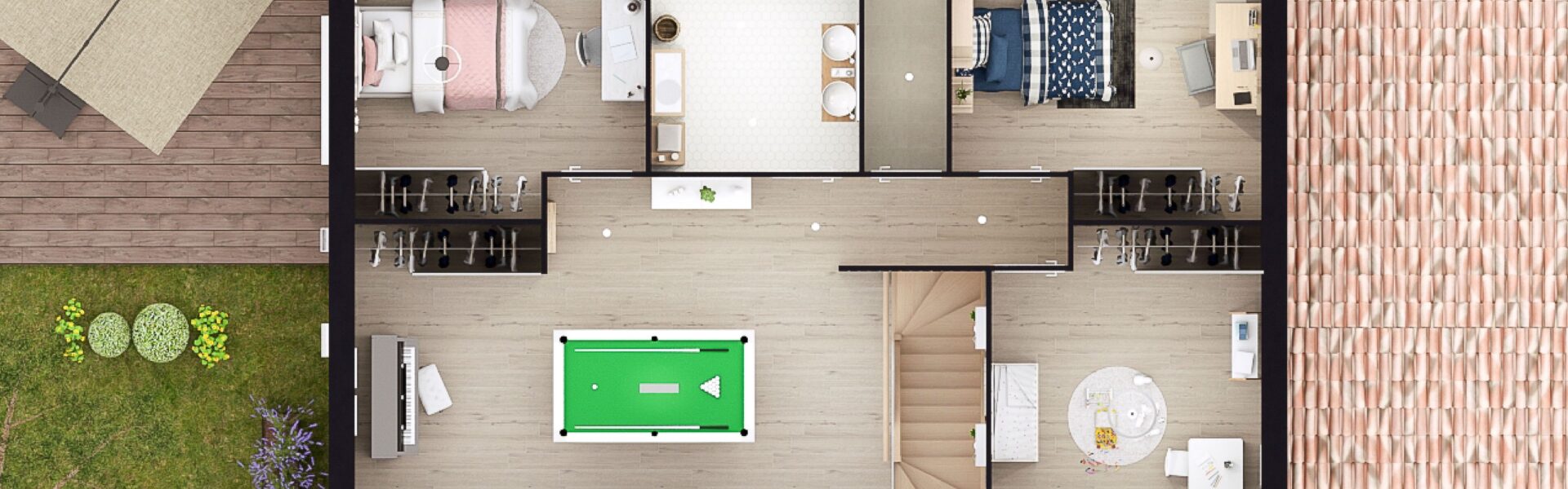 coupe 2D maison